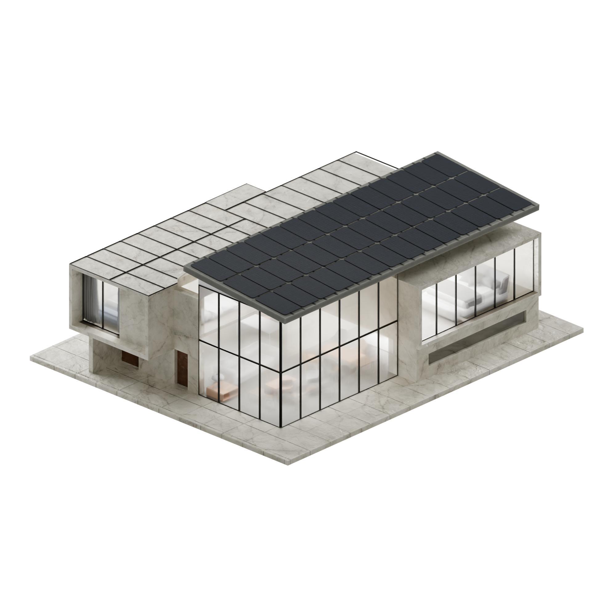 Cottage, Smart Solar Tiles